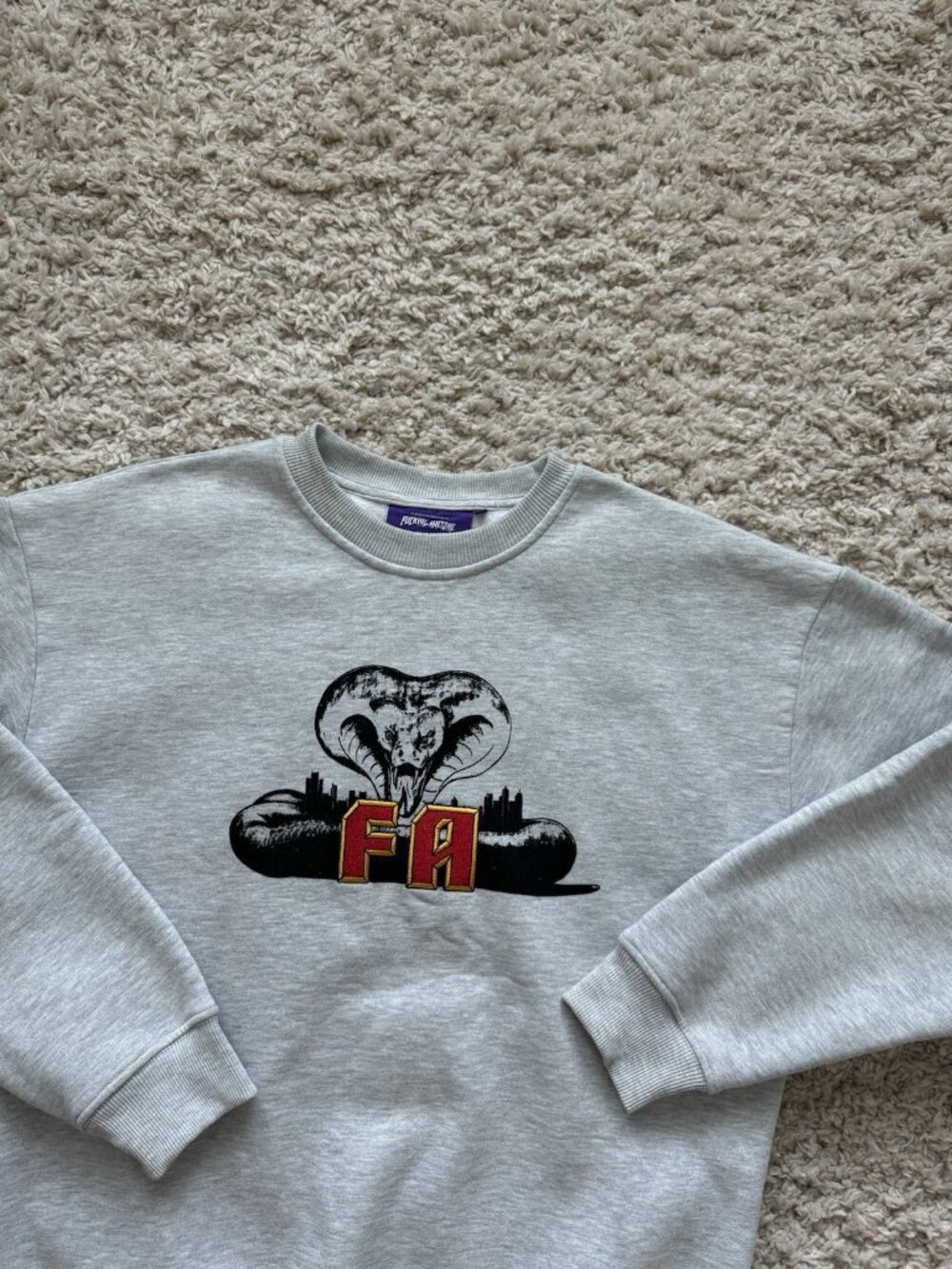fucking awesome FA Cobra Crewneck Grey Size XL - Picture 2 of 7